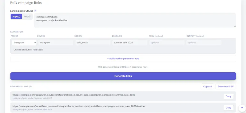 Free Campaign URL Generator screenshot 3