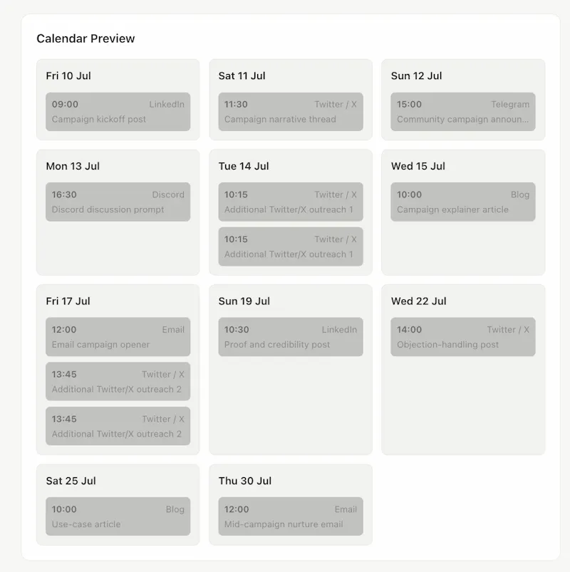 AI Marketing OS for Web3 teams screenshot 3
