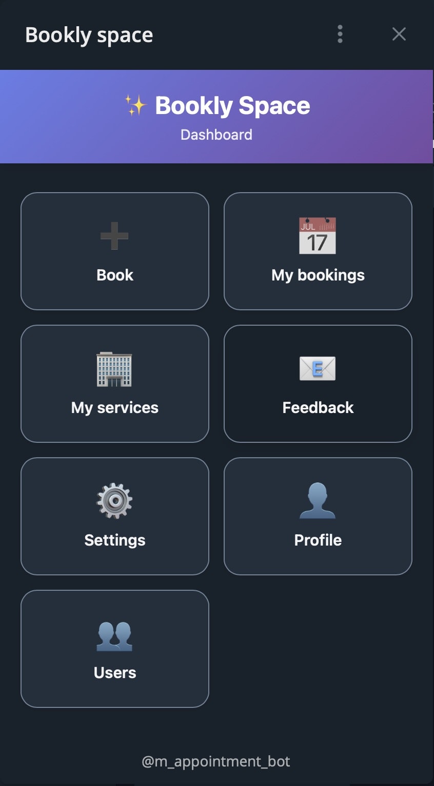 Bookly space gallery image