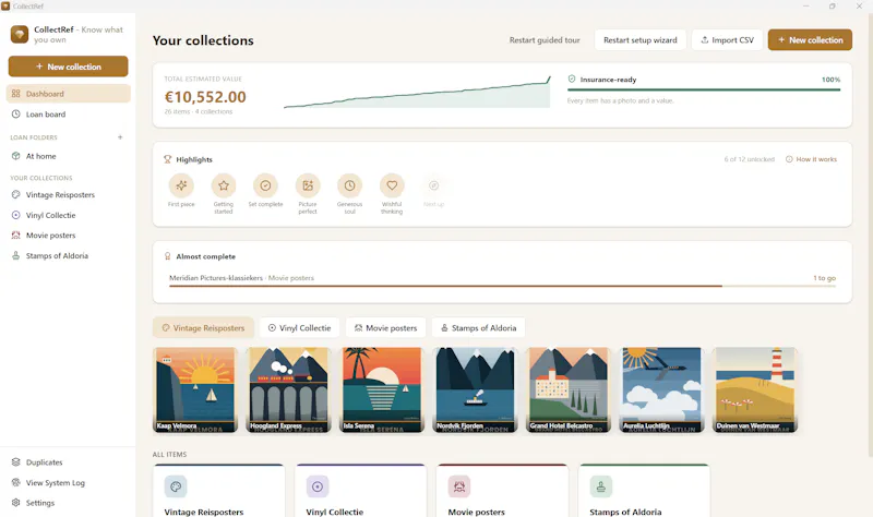CollectRef screenshot 1