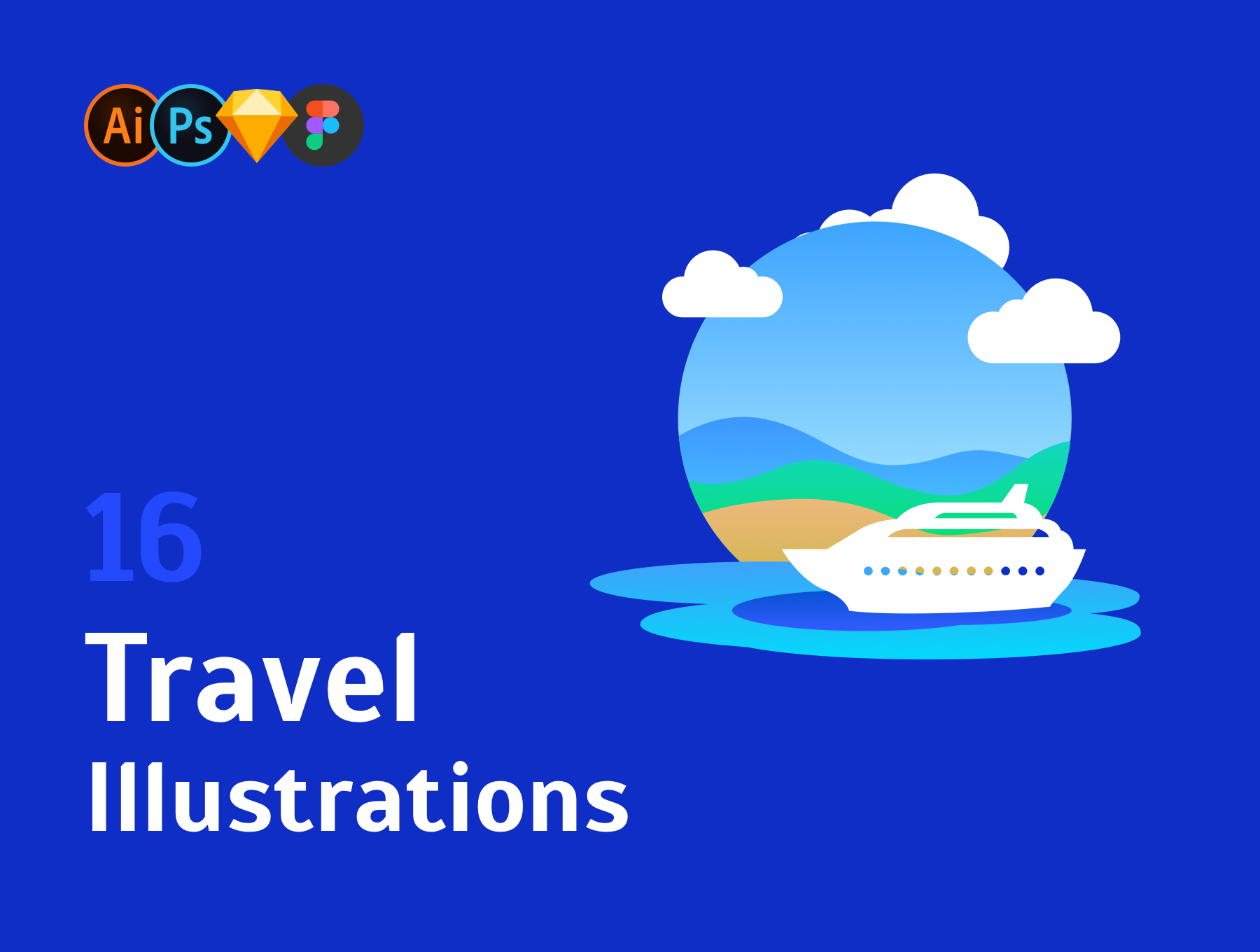 Travel Illustration Set gallery image