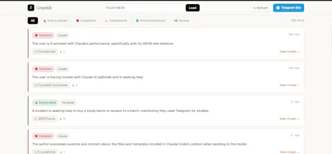 Compeddit — Reddit Competitor Monitor gallery image