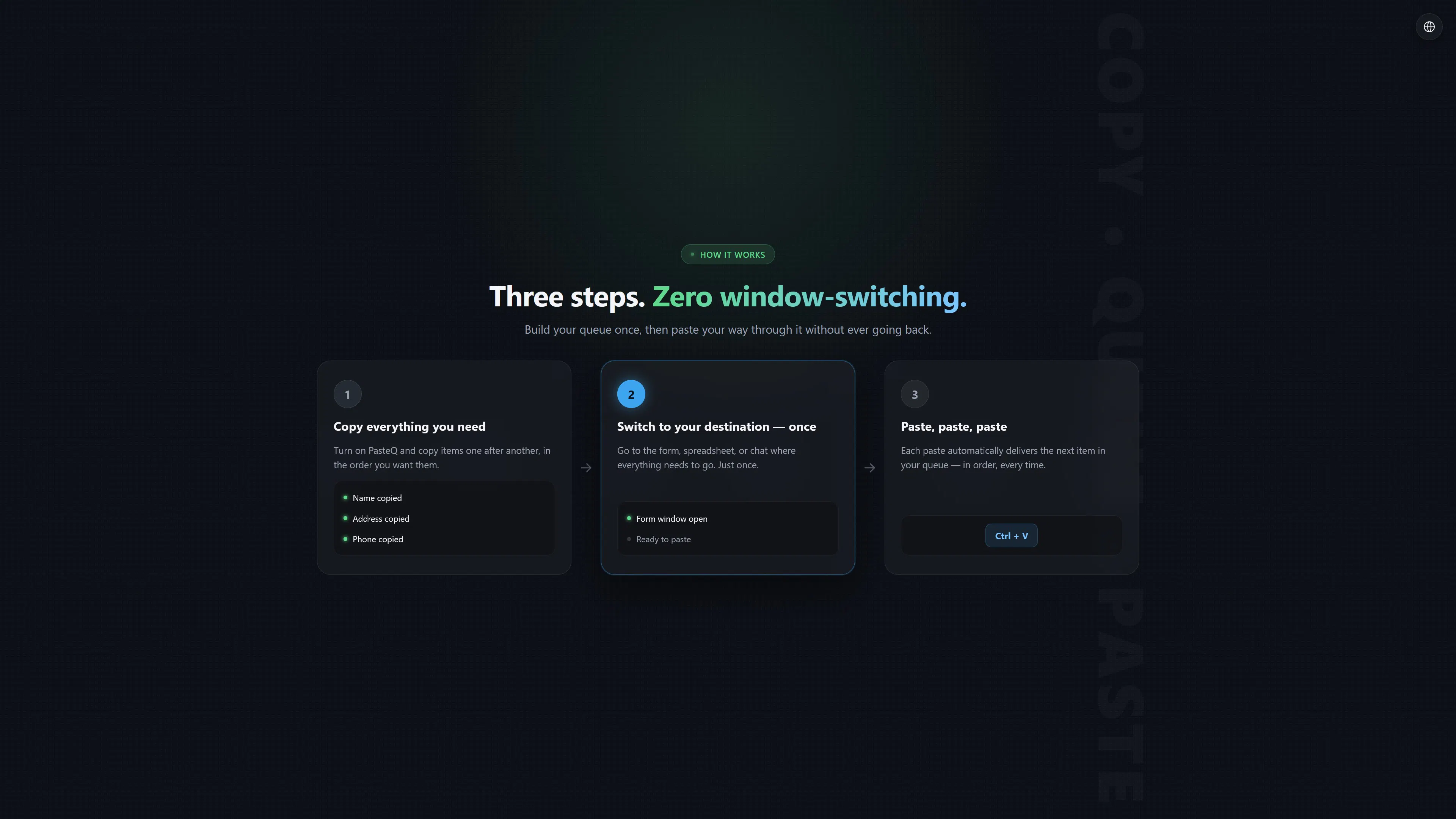 PasteQ screenshot