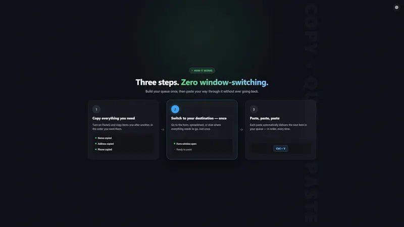 PasteQ screenshot 1