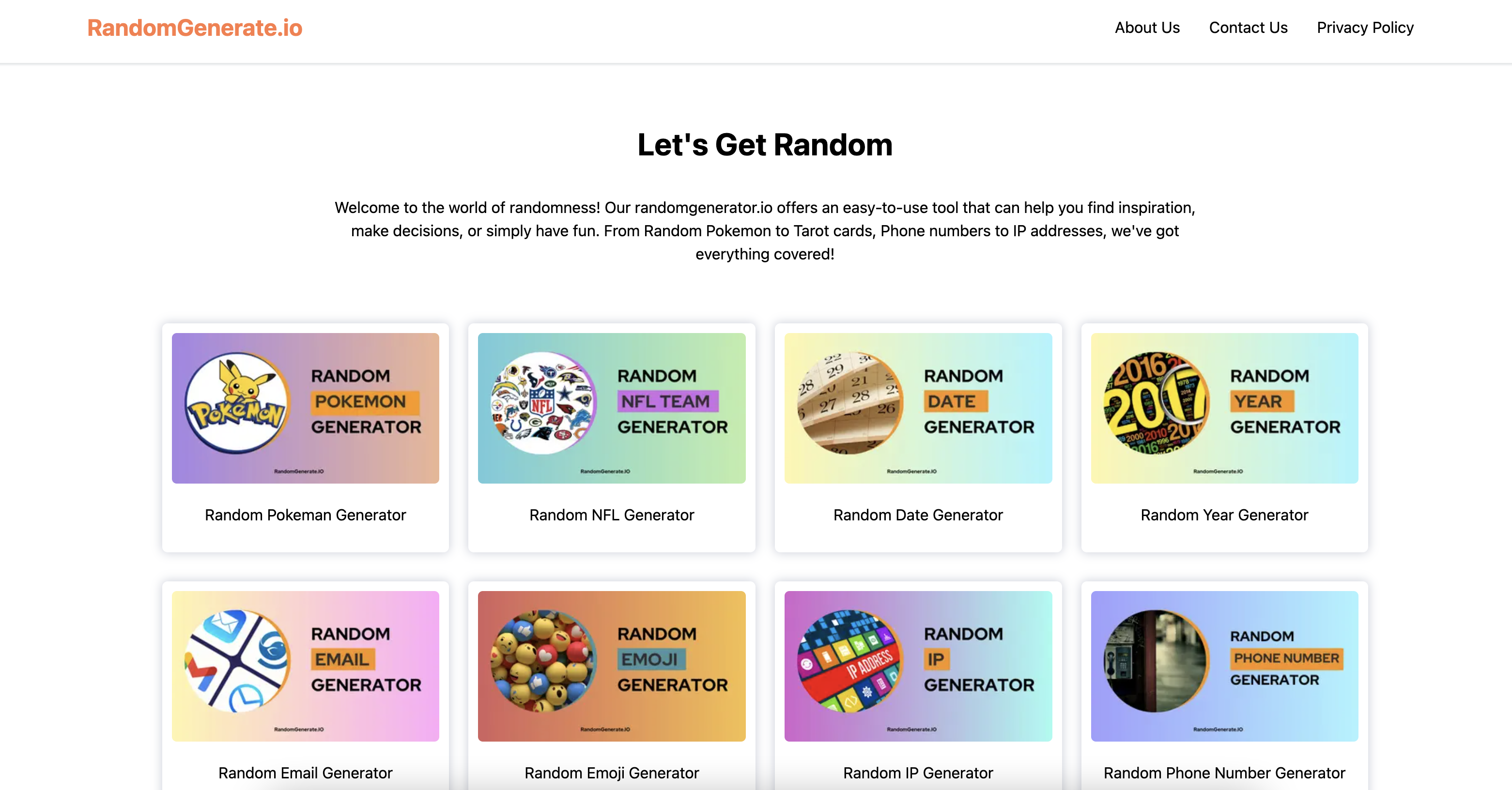 Media RandomGenerate.io - RandomGenerate.io - Kotak Alat Ultimate untuk Kejutan 🎭🎲🌀 1