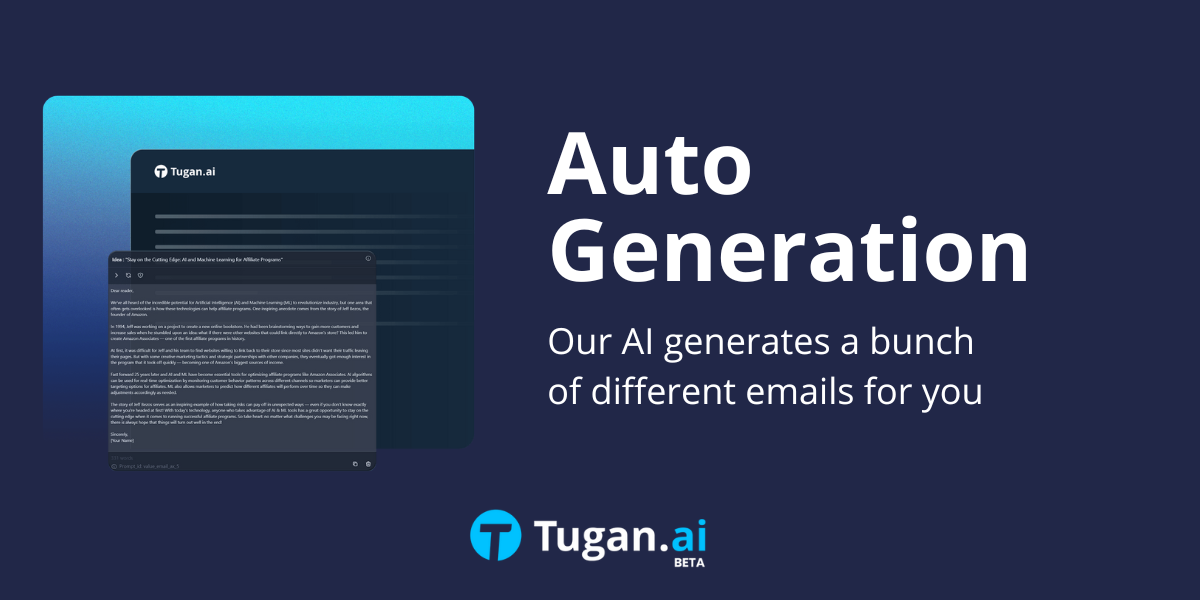 Media Tugan.ai - Tampalkan URL laman web anda untuk menjana e -mel pemasaran dengan AI 4