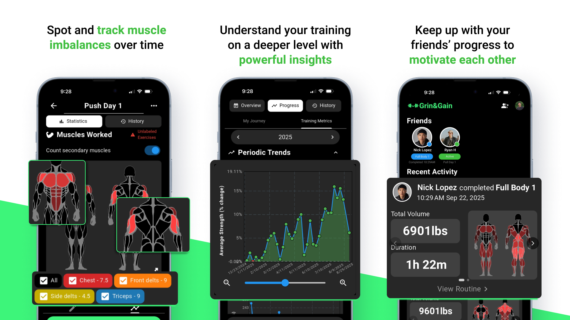 Grin&Gain - Screenshot 3 showing product features and functionality
