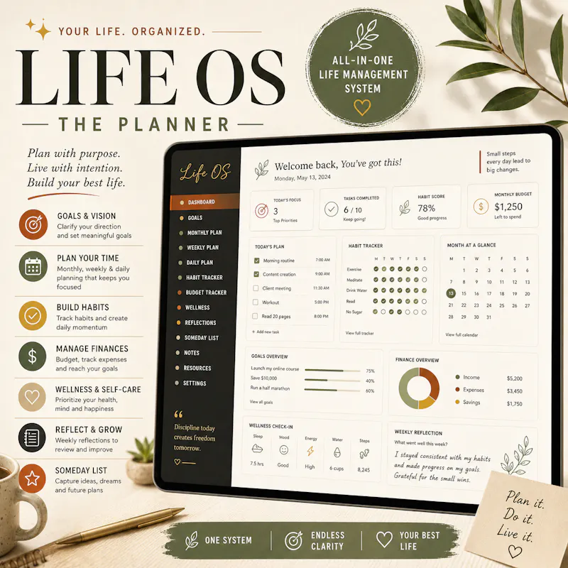 Life OS | The Viral Notion Planner screenshot 1