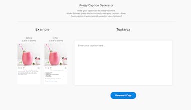 pretty captions create beautiful captions for instagram and other platforms web appproductivity get it upvote132 688075 688074 688073 688072 - pretty captions create beautiful captions for instagram and other
