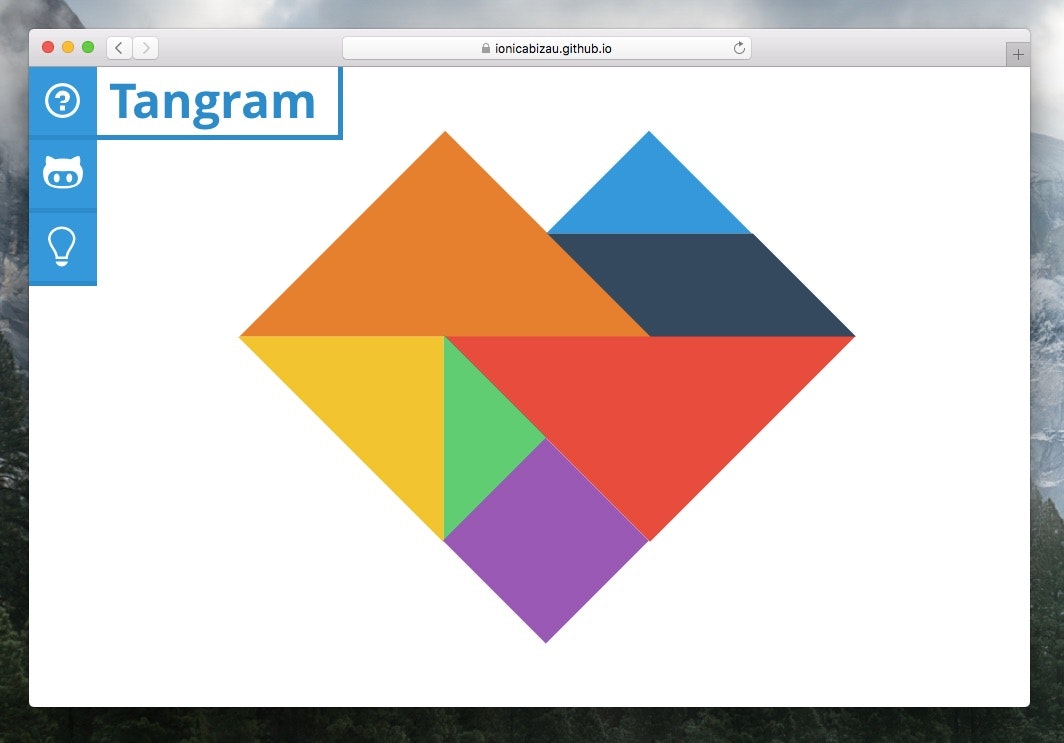 Tangram Puzzle in SVG gallery image