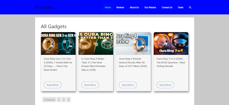 NexraGear – Gadget Intelligence Hub screenshot 1