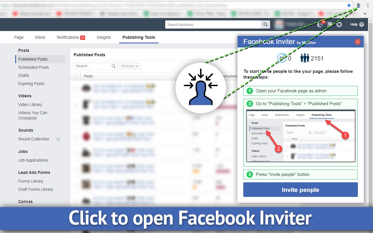 Facebook Inviter by MaxDev (Google extension) gallery image