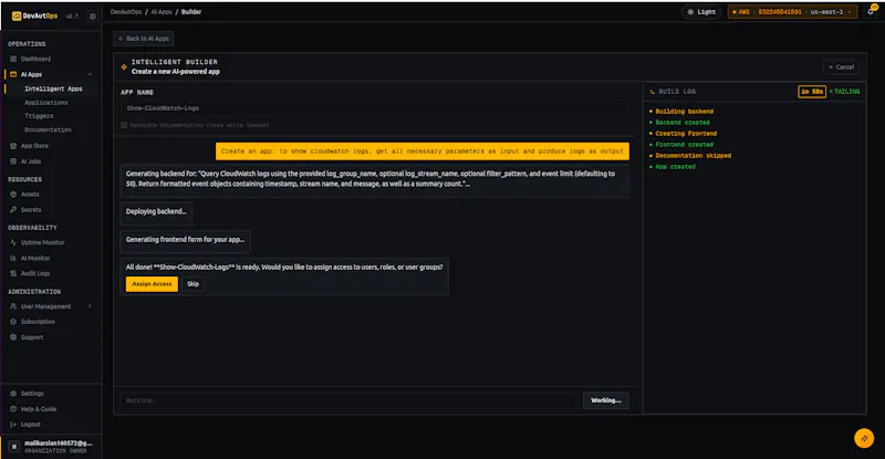 DevAutOps screenshot 4