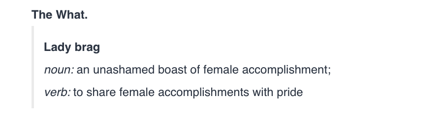 #LadyBrag gallery image