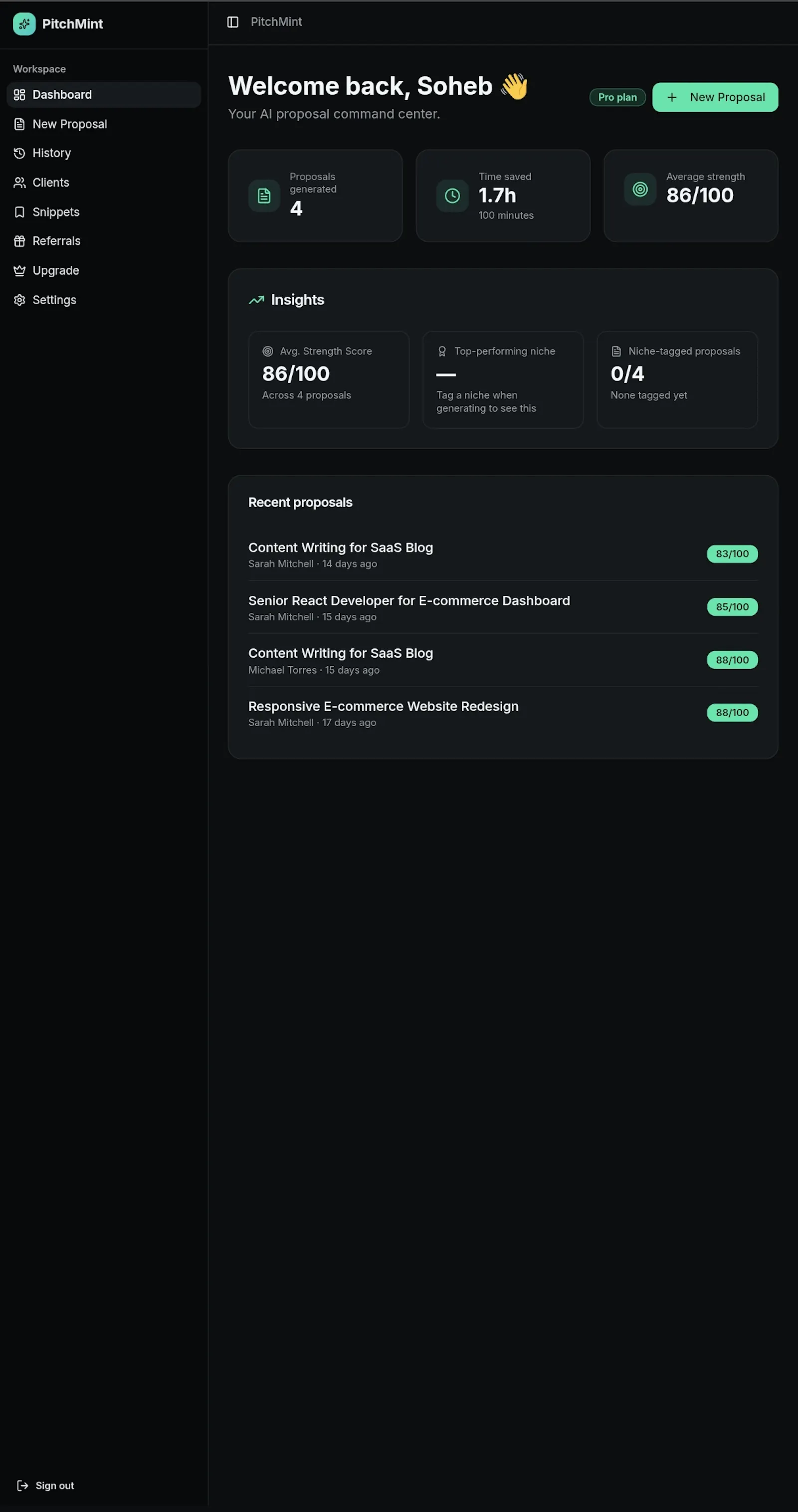 PitchMint screenshot 2