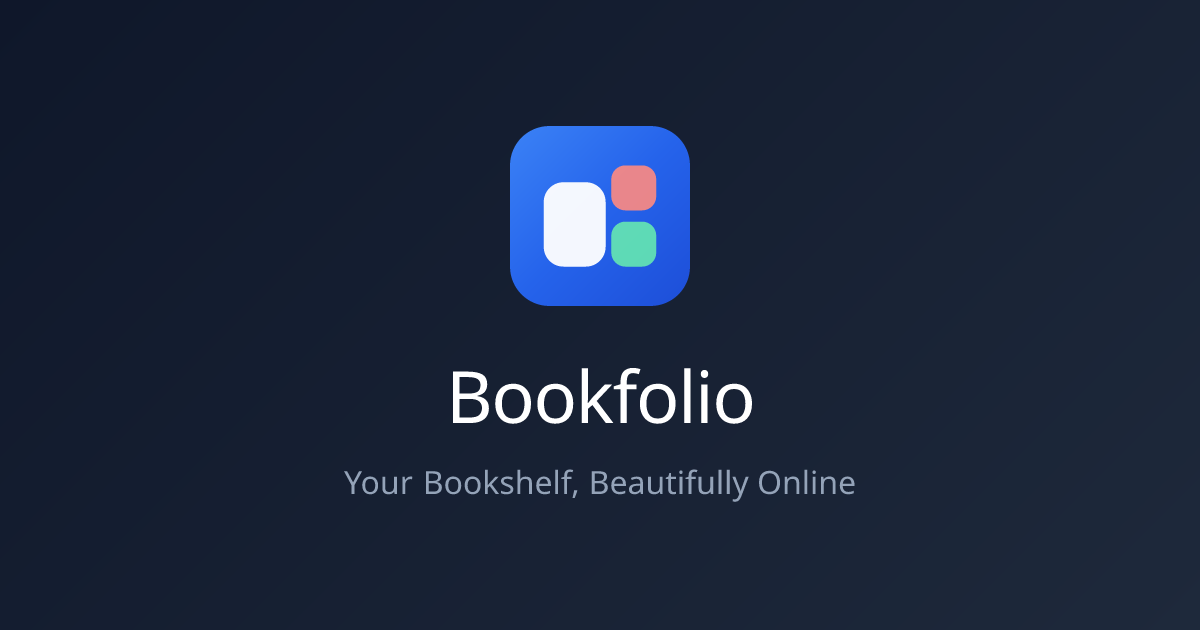 Bookfolio - Main product screenshot demonstrating key features and user interface