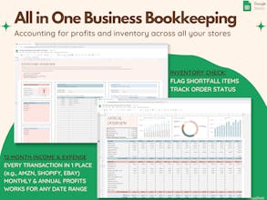 Bookkeeping Spreadsheet for Business gallery image