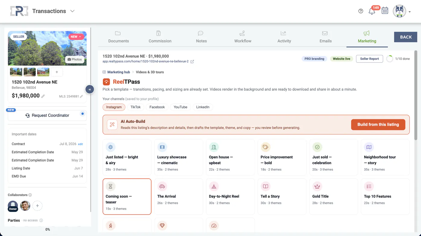 RealtyPass Platform 截图 1