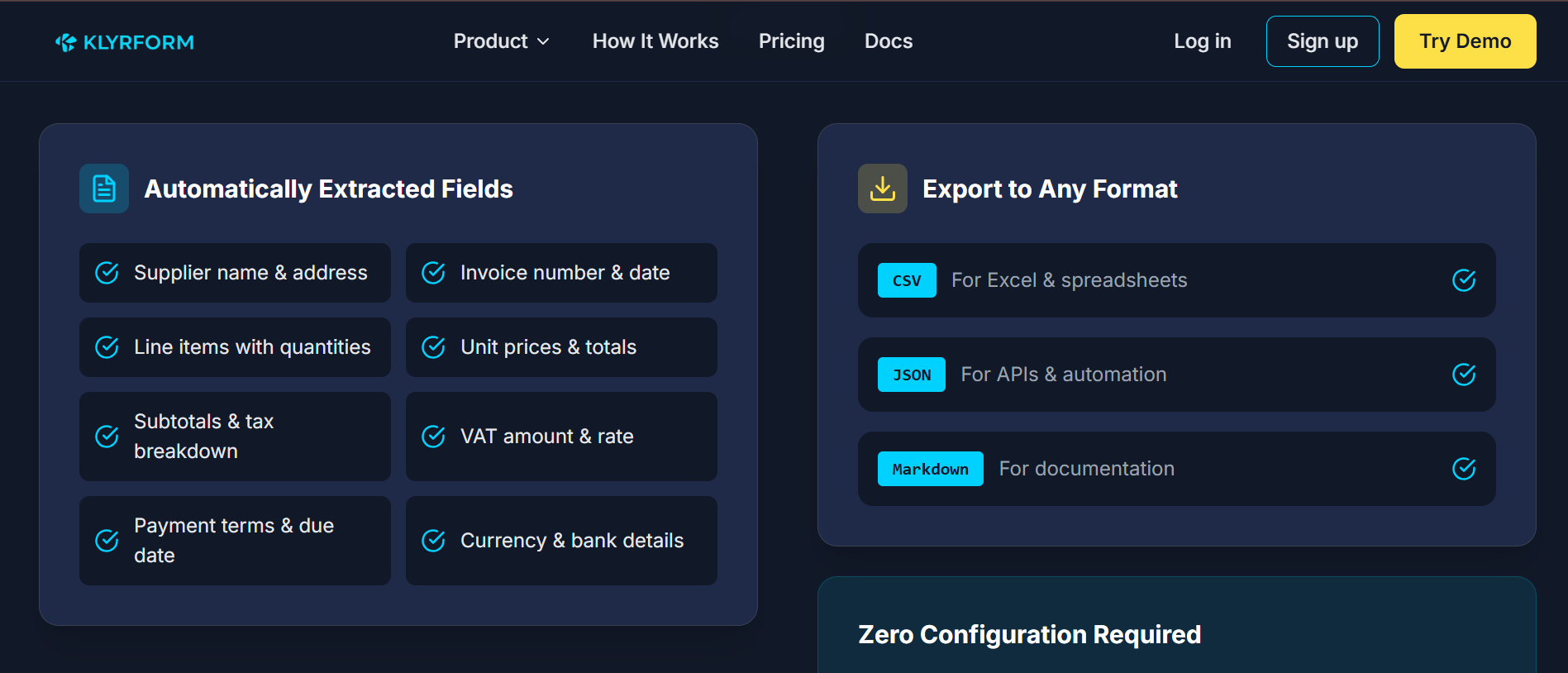 Klyrform - Screenshot 2 showing product features and functionality