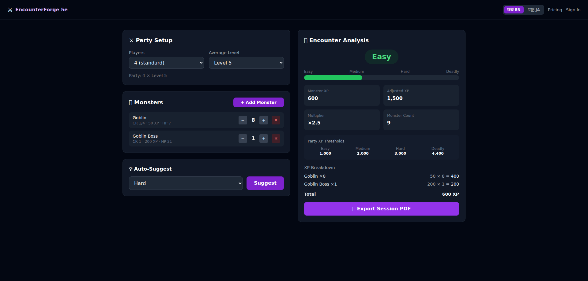 EncounterForge 5e gallery image
