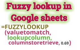 Fuzzy Lookup for google sheets media 2