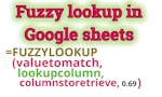 Fuzzy Lookup for google sheets image