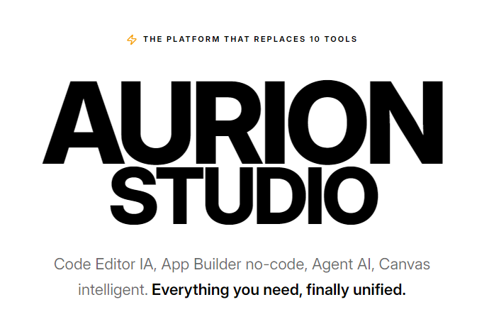 Aurion Studio - Product Hunt launch logo and brand identity