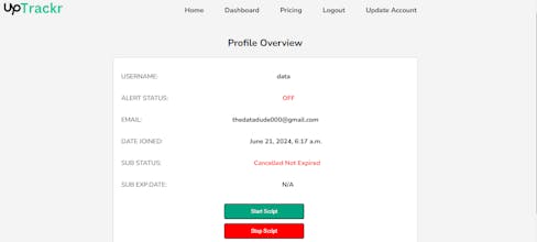 UpTrackr gallery image