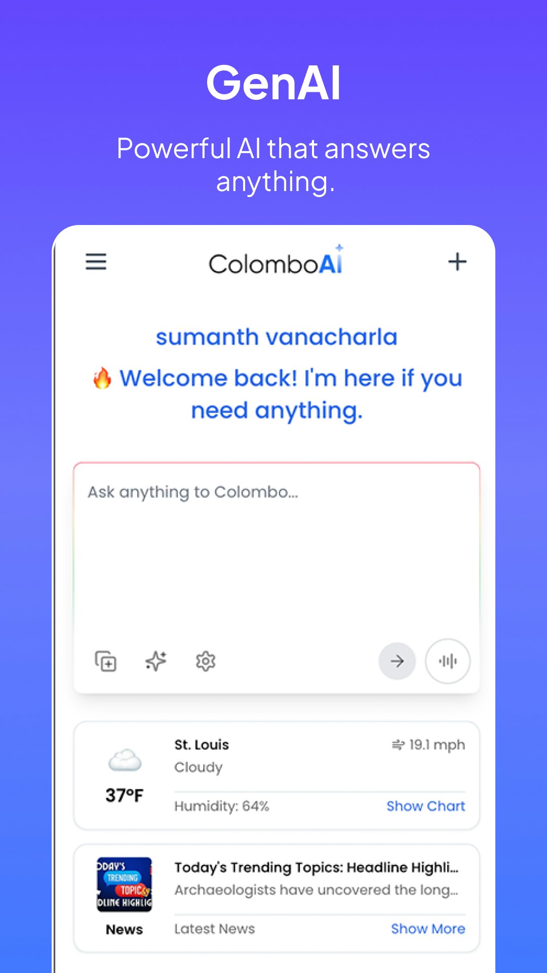 Cairo by ColomboAI - Main product screenshot demonstrating key features and user interface