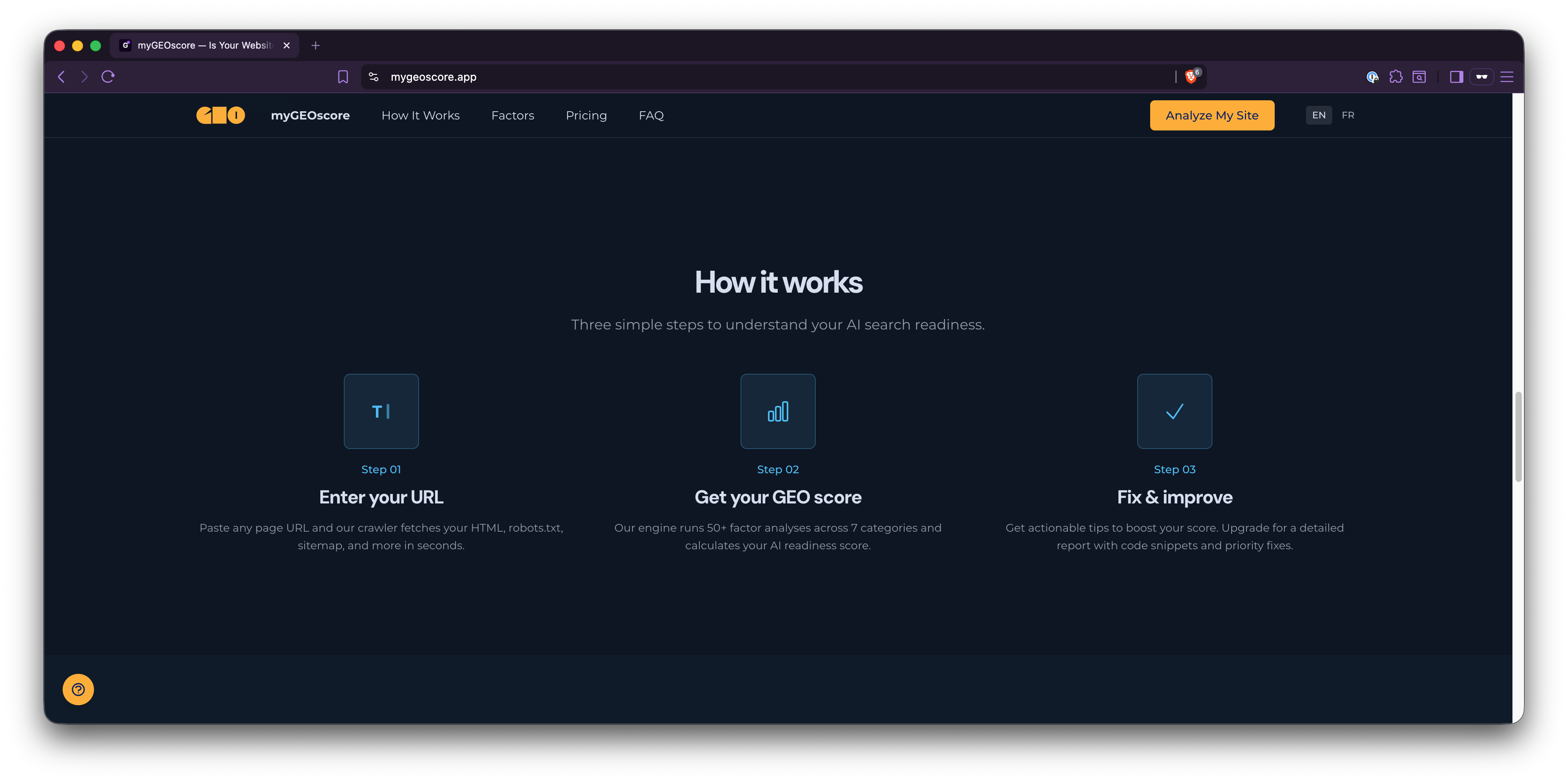 myGEOscore gallery image