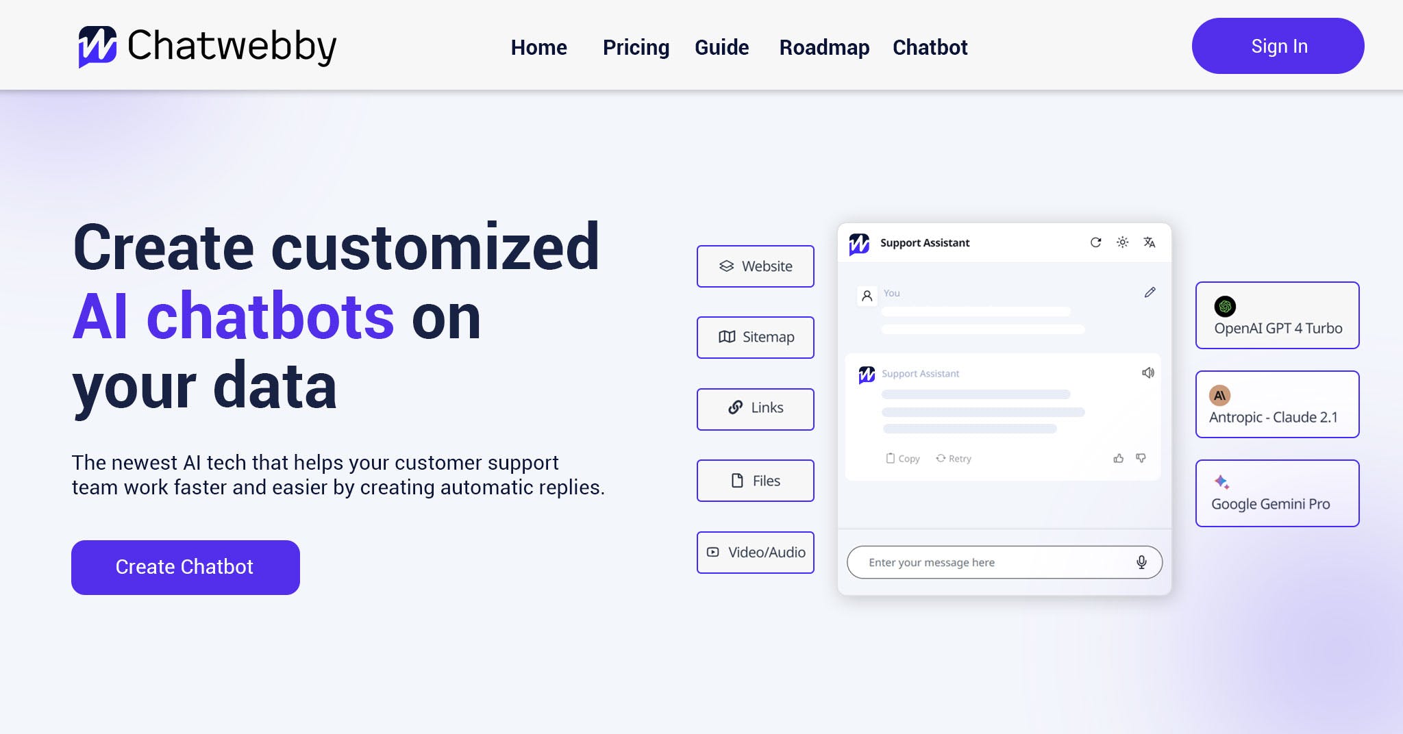 ChatWebby web preview