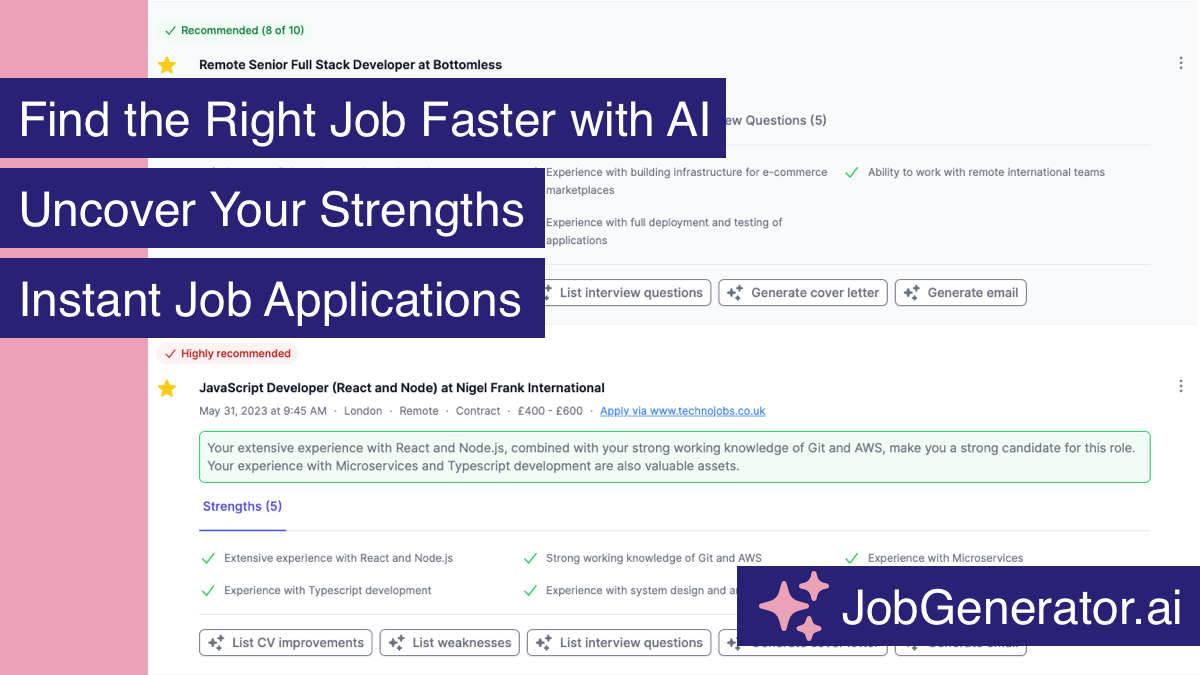 JobGenerator.ai - Find the Right Job Faster with AI media 2