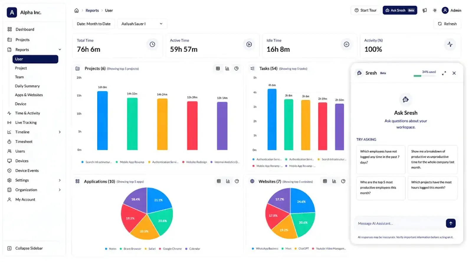 Monitor360 AI Assistant screenshot 2
