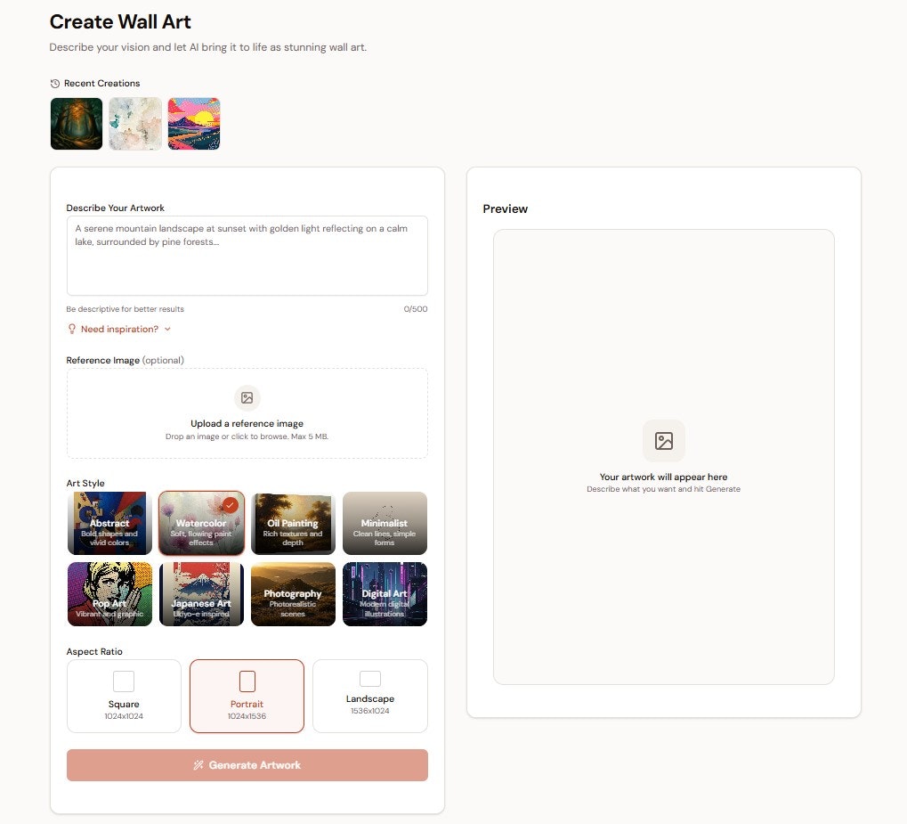 Wallnora - Screenshot 3 showing product features and functionality