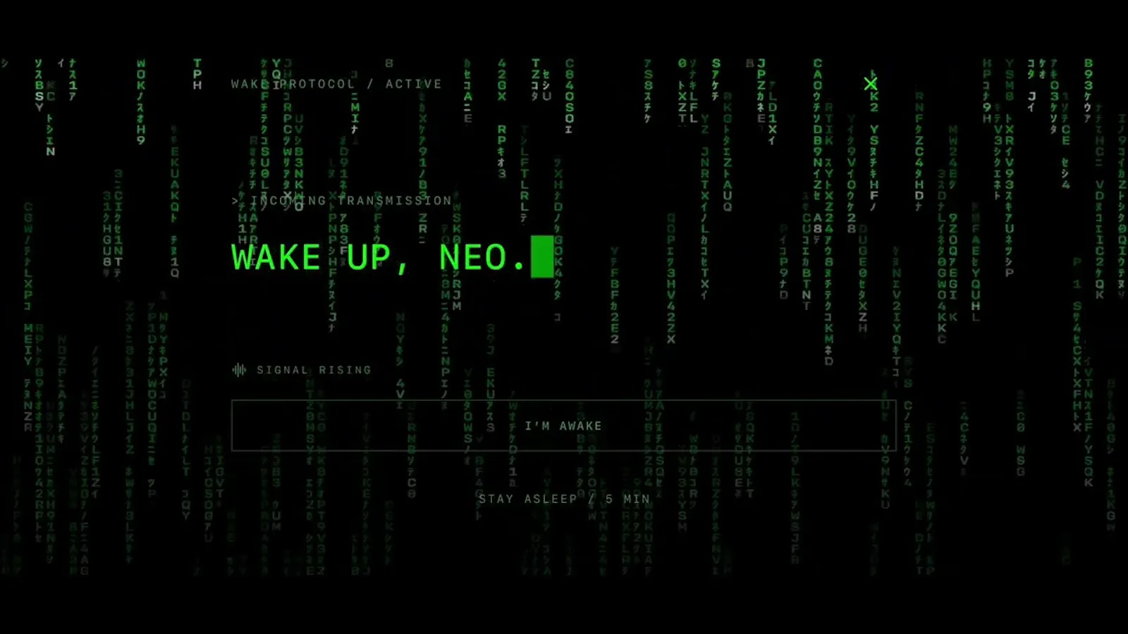 Matrix Alarm screenshot 1 (video preview)