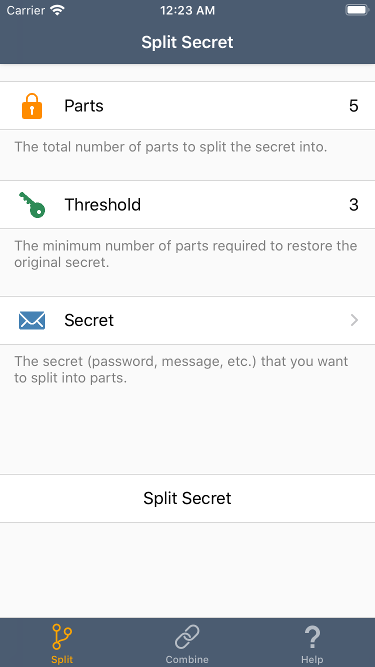 Secret Splitter gallery image