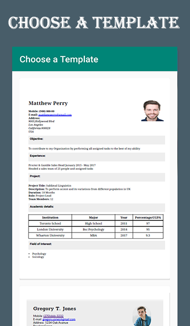 Free Resume Builder Android gallery image