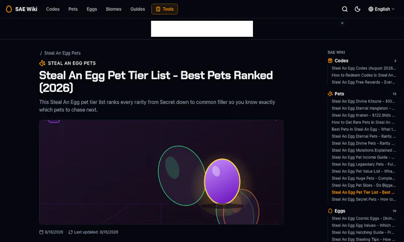 Steal An Egg Wiki screenshot 3
