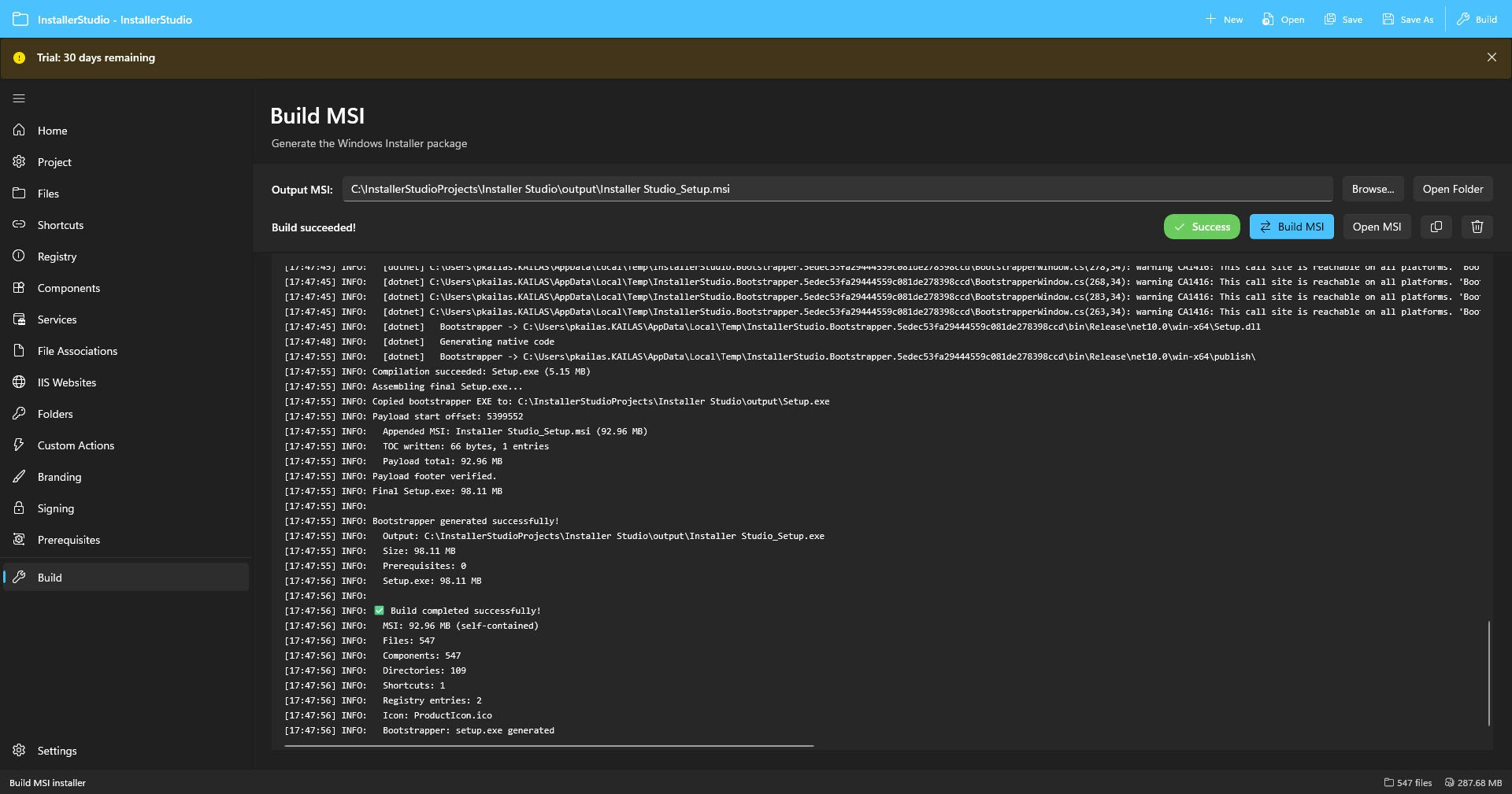 Installer Studio - Screenshot 3 showing product features and functionality
