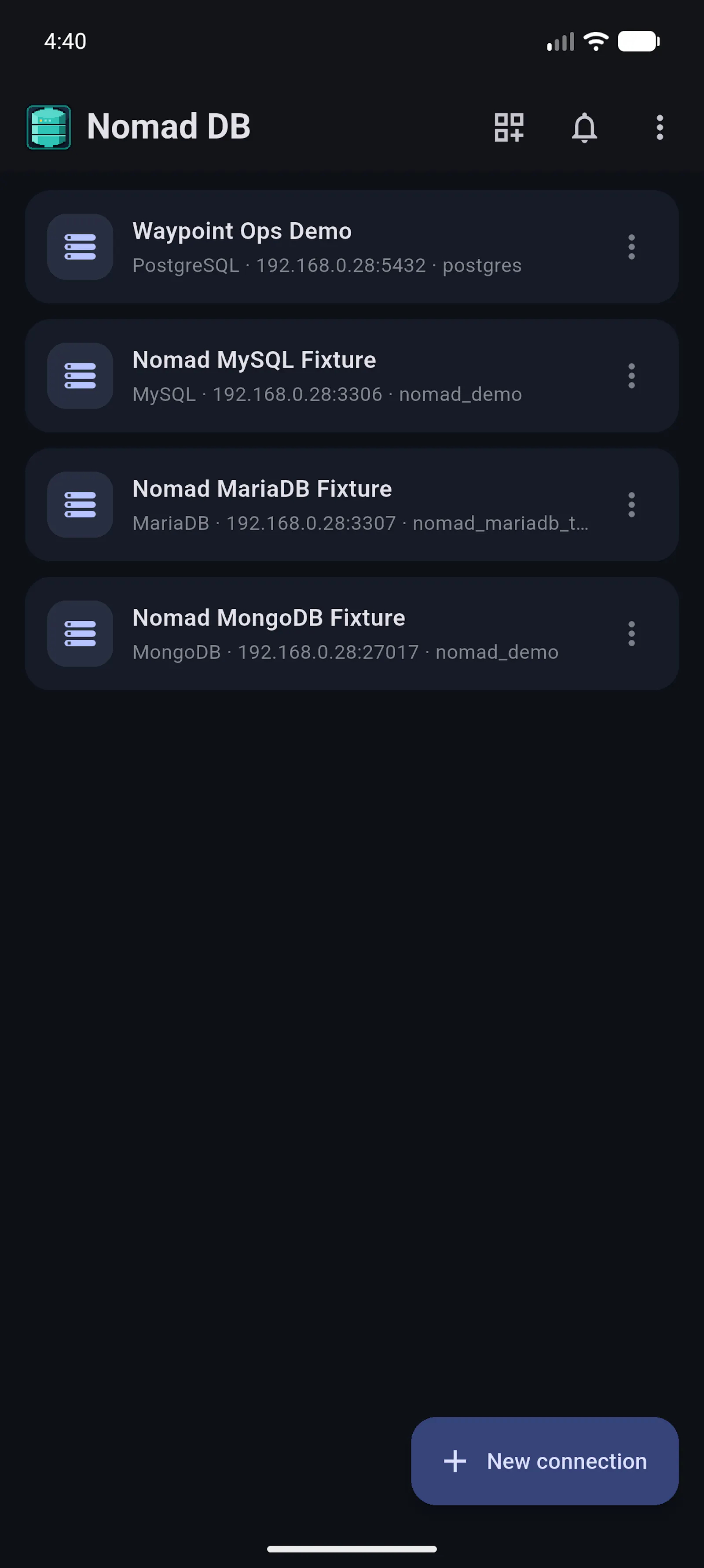 Nomad DB screenshot 5