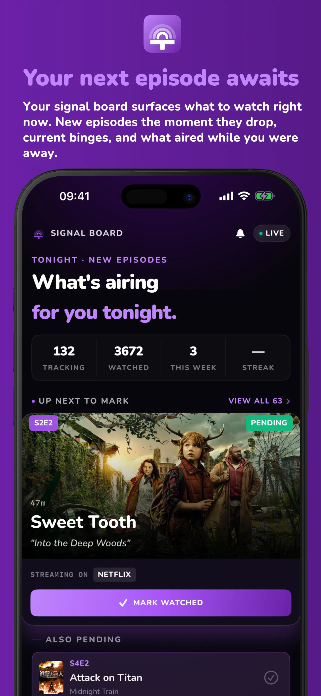 Televise: TV Show & Anime Tracker gallery image