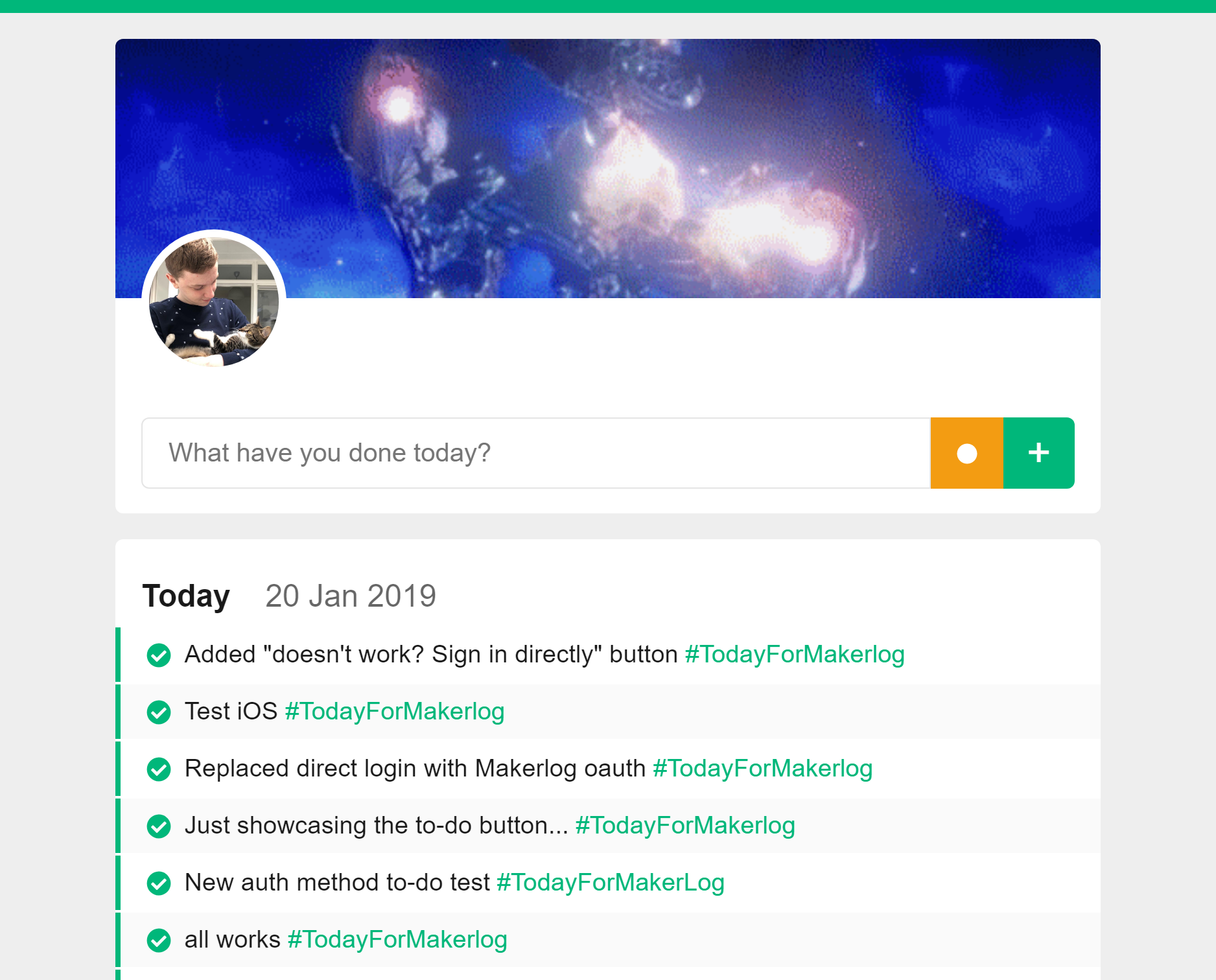 Today for Makerlog gallery image