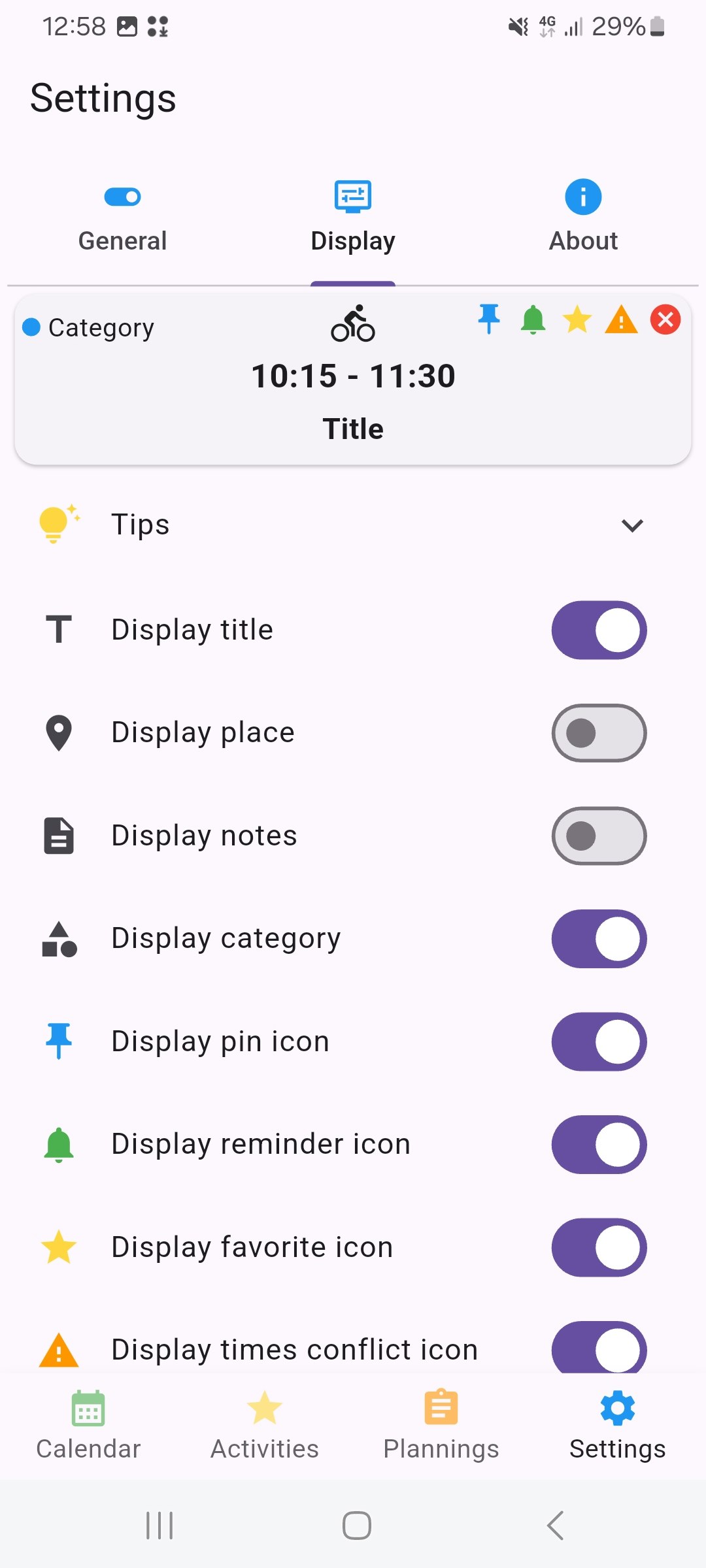 Icons Calendar - Offline calendar showing events with icons media 2