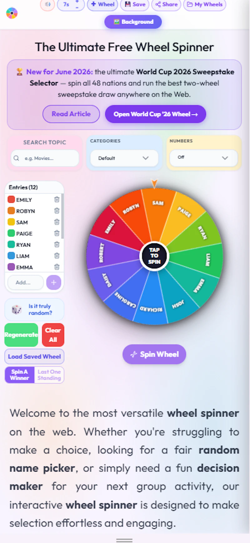 Wheelnamer screenshot 2