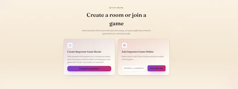 Imposter Game Word Generator | Free... screenshot 2