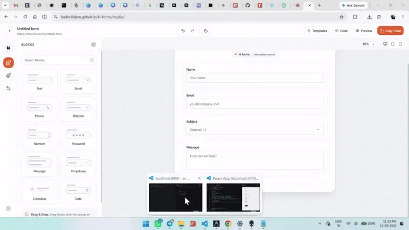 ki-forms Studio screenshot 1 (video preview)