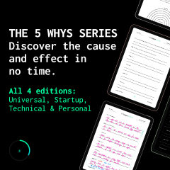The 5 Whys - made for startups