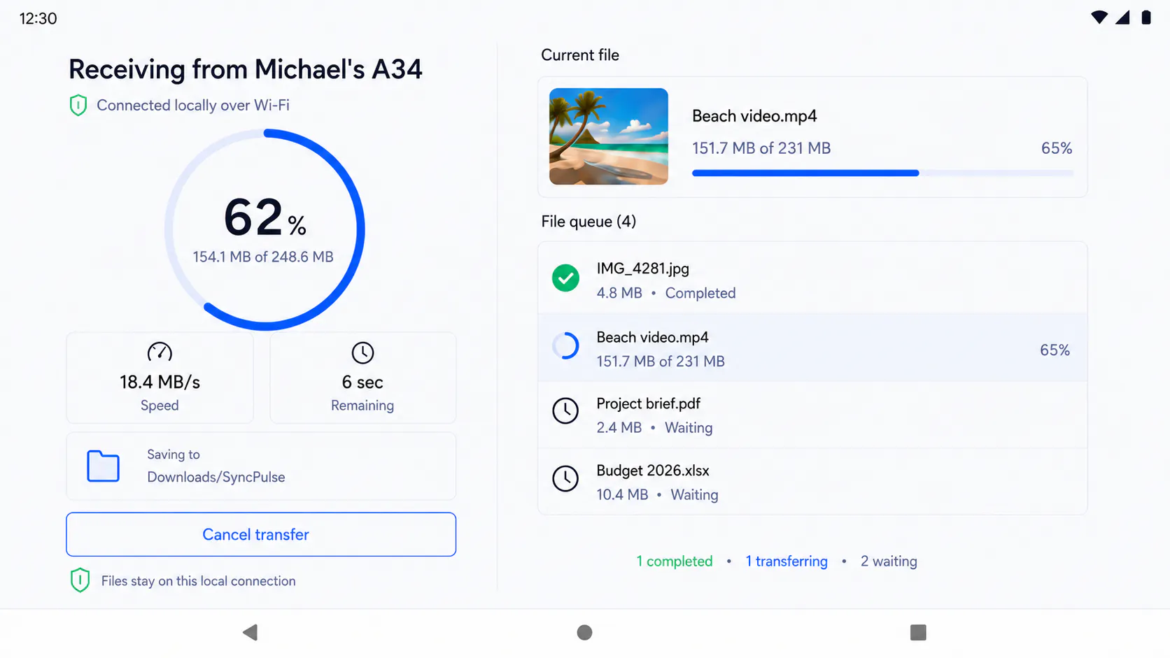 SyncPulse – File Transfer gallery image