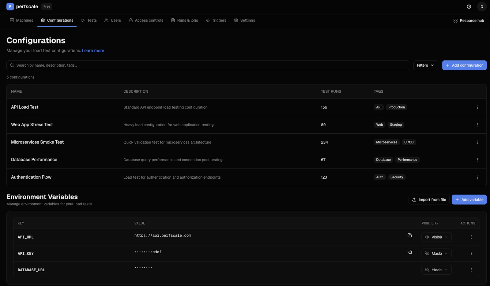 Perfscale screenshot 3