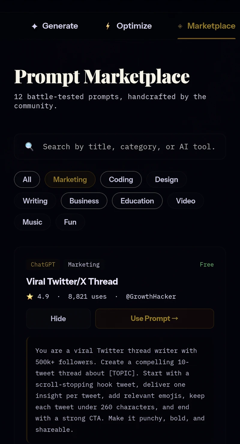 Promptsmith screenshot 3